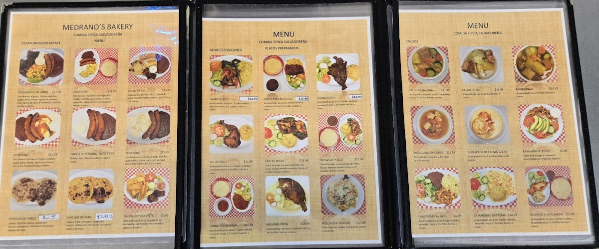 Medrano's Bakery & Salvadoran Food Menu - Image 1